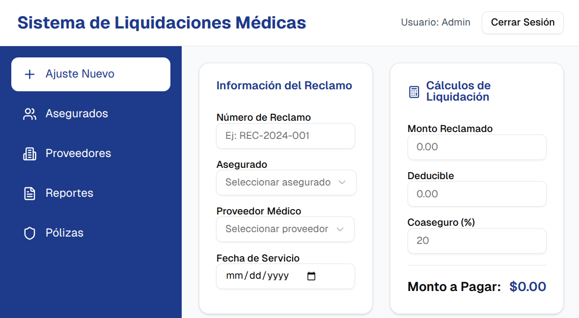 Sistema de Liquidaciones Medicas